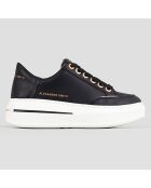 Baskets en Cuir Lancaster noires