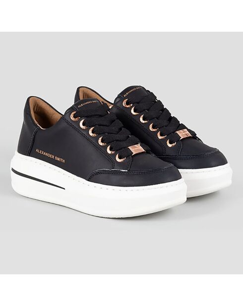 Baskets en Cuir Lancaster noires