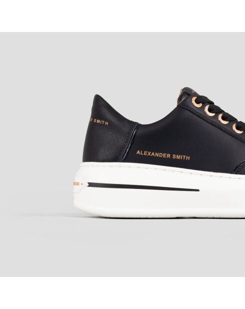 Baskets en Cuir Lancaster noires