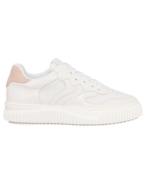 Baskets en Cuir Laura glace/blanc cassé/poudre