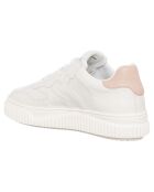 Baskets en Cuir Laura glace/blanc cassé/poudre