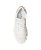 Baskets en Cuir Laura glace/blanc cassé/poudre