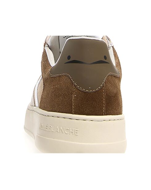 Baskets en Cuir Layton glace/beige clair