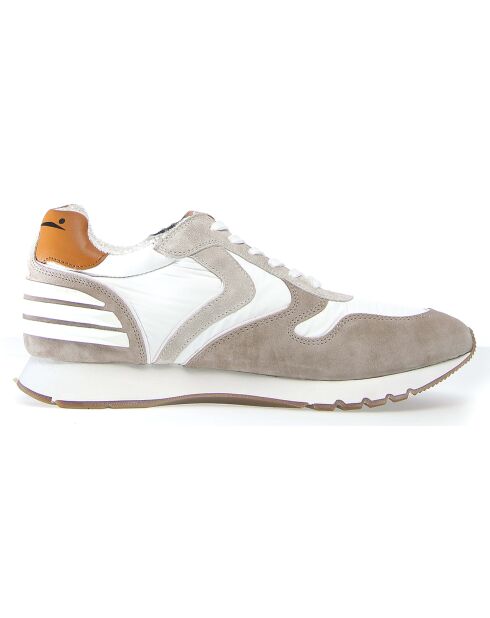 Baskets en Cuir Liam sable/blanc