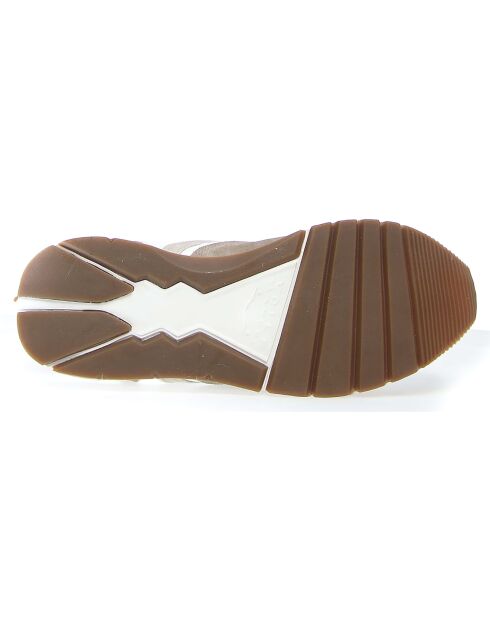 Baskets en Cuir Liam sable/blanc