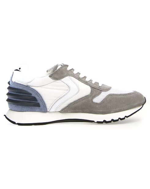 Baskets en Cuir Liam gris/blanc