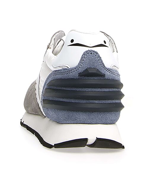Baskets en Cuir Liam gris/blanc