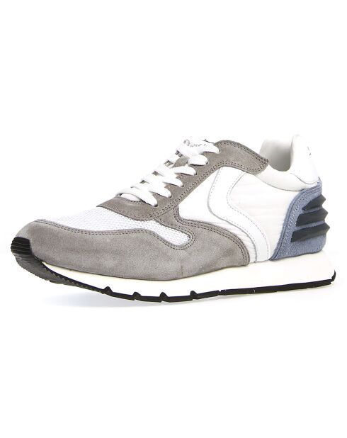 Baskets en Cuir Liam gris/blanc