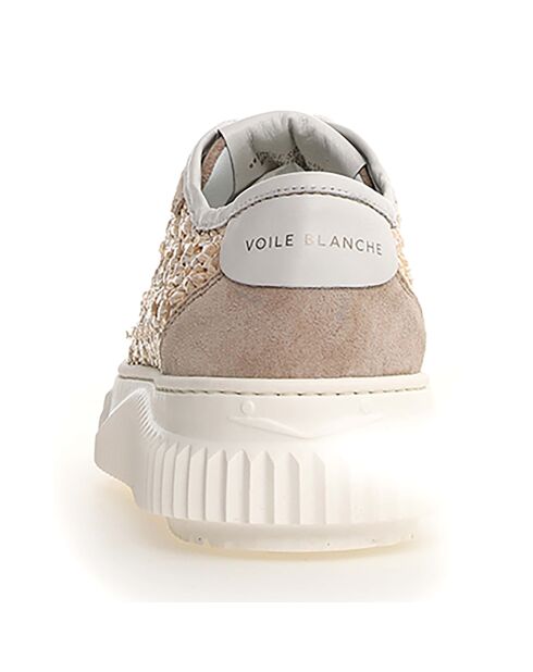 Baskets en Cuir Maiorca ardoise/beige