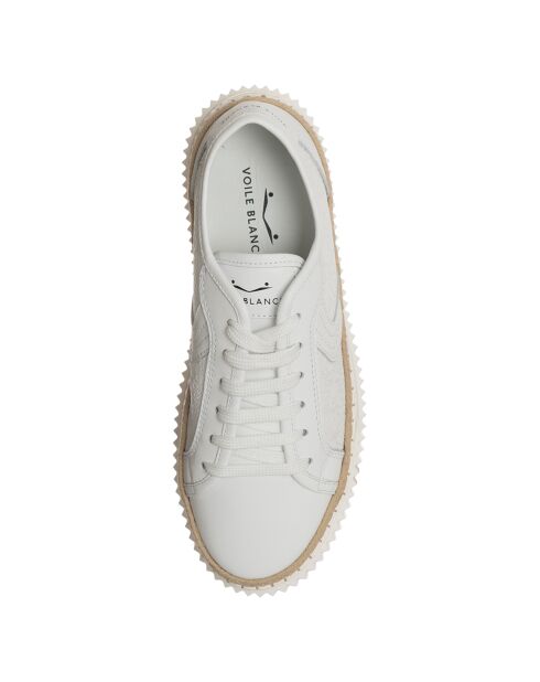 Baskets en Cuir Maiorca blanches