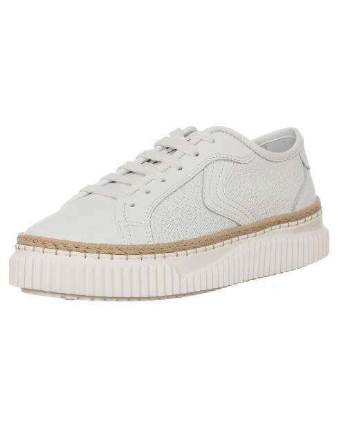 Baskets en Cuir Maiorca blanches