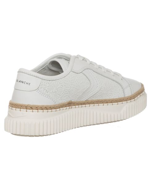 Baskets en Cuir Maiorca blanches