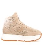 Baskets en Cuir Maran beige clair/écru