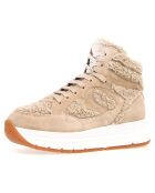 Baskets en Cuir Maran beige clair/écru