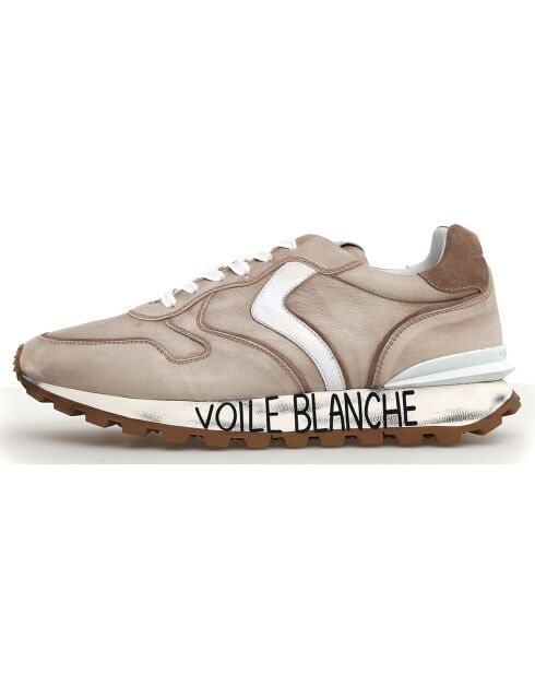 Baskets en Cuir Paris glace/blanc