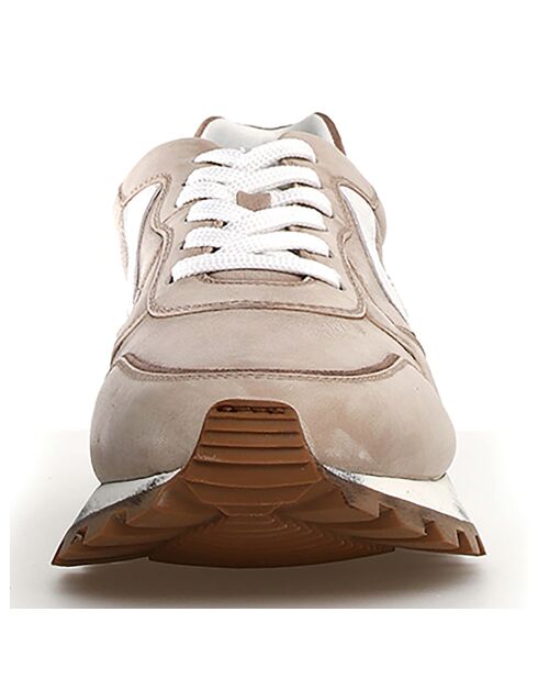 Baskets en Cuir Paris glace/blanc