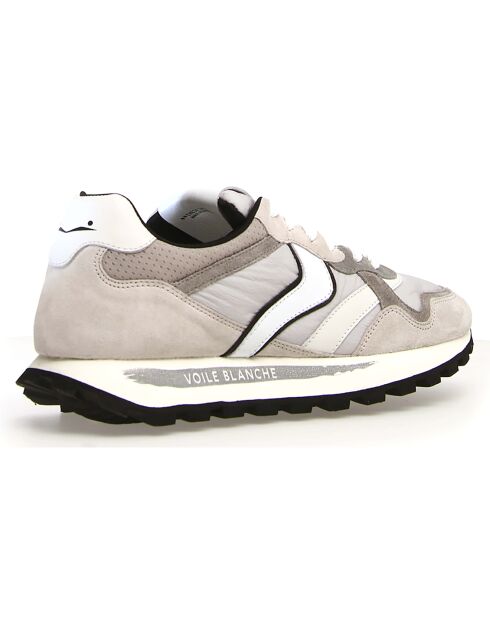Baskets en Cuir Qwark glace/gris