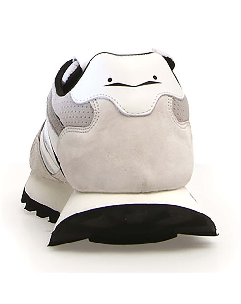 Baskets en Cuir Qwark glace/gris