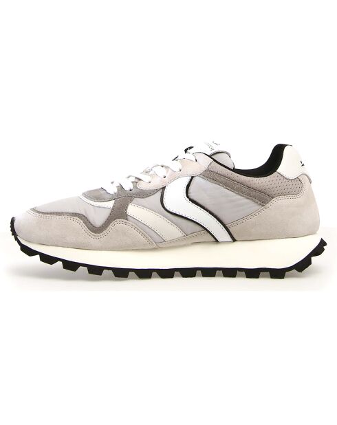 Baskets en Cuir Qwark glace/gris