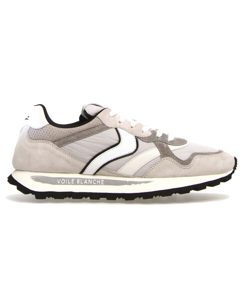 Baskets en Cuir Qwark glace/gris