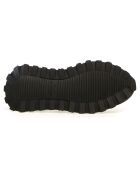 Baskets en Cuir Qwark indigo/blanc