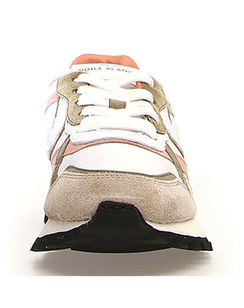 Baskets en Cuir Qwark beige/blanc/pierre