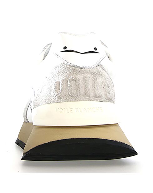 Baskets en Cuir Qwark glace/blanc
