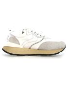 Baskets en Cuir Qwark glace/blanc