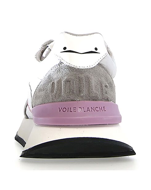 Baskets en Cuir Qwark gris/blanc