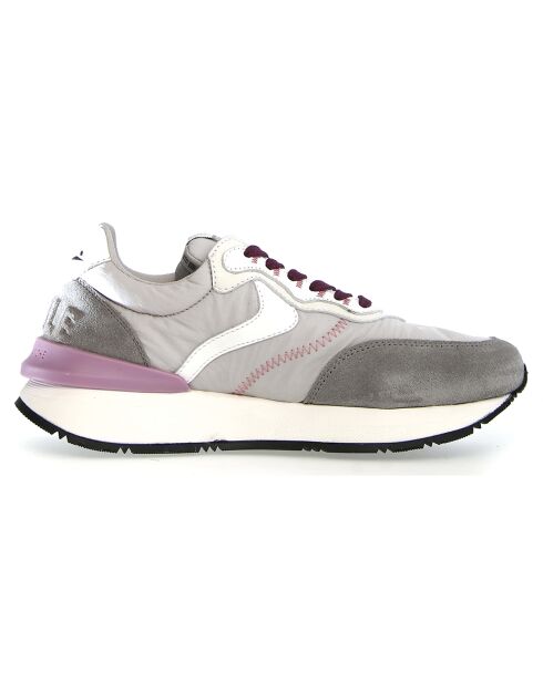 Baskets en Cuir Qwark gris/blanc