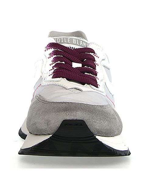Baskets en Cuir Qwark gris/blanc