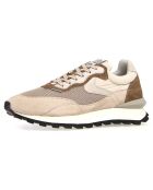 Baskets en Cuir Qwark beige clair/taupe