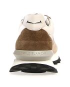 Baskets en Cuir Qwark beige clair/taupe