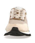 Baskets en Cuir Qwark beige clair/taupe