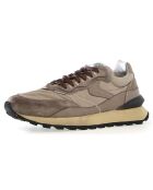 Baskets en Cuir Qwark gris moyen/taupe