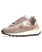 Baskets en Cuir Qwark rose ancien/beige