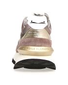 Baskets en Cuir Qwark rose ancien/beige