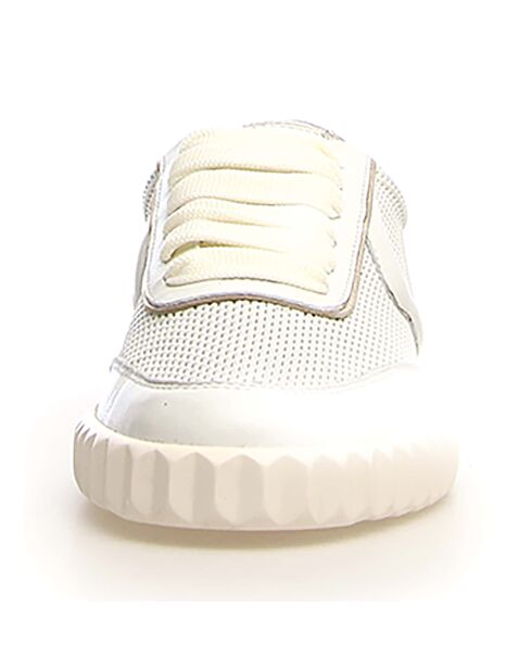 Baskets en Cuir Selia blanc/platinum