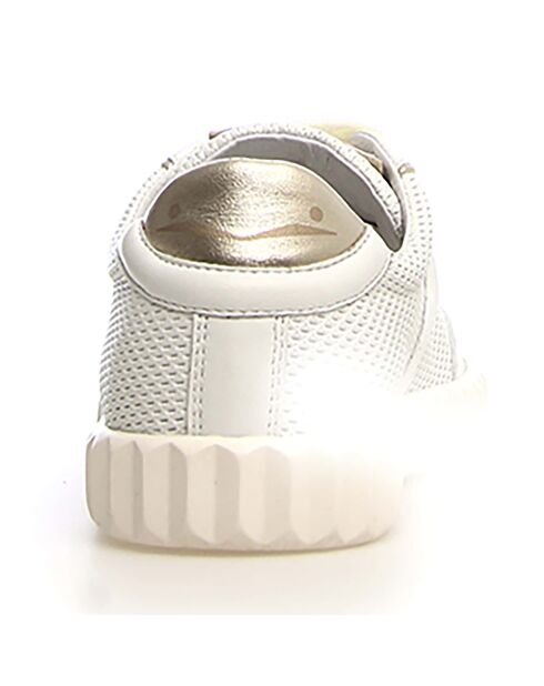 Baskets en Cuir Selia blanc/platinum