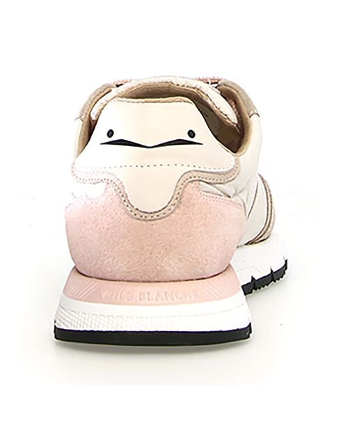 Baskets en Cuir Storm beige/lait