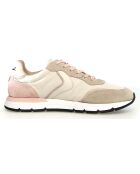 Baskets en Cuir Storm beige/lait