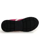 Baskets en Cuir Storm blanc/fuchsia
