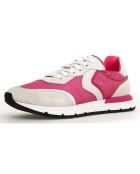 Baskets en Cuir Storm blanc/fuchsia