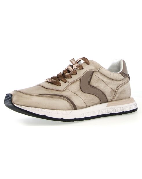Baskets en Cuir Storm glace/gris moyen