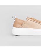Baskets en Cuir Wembley camel