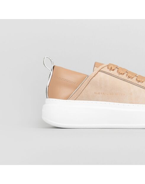 Baskets en Cuir Wembley camel