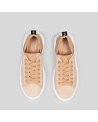 Baskets en Cuir Wembley camel