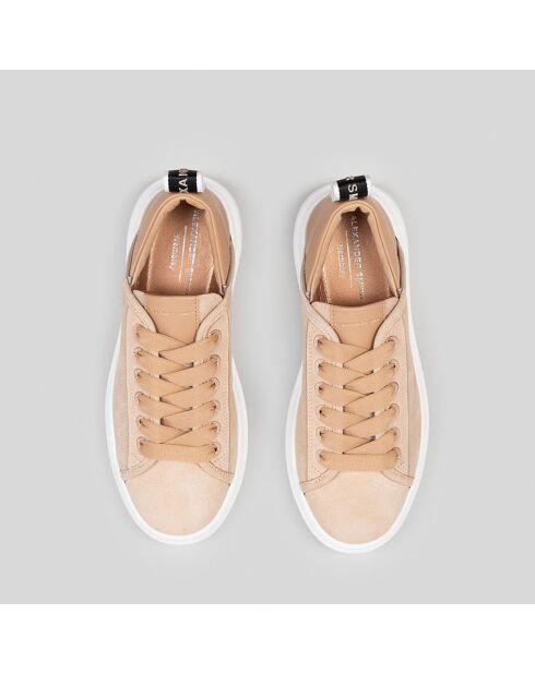 Baskets en Cuir Wembley camel