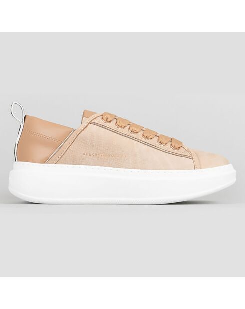 Baskets en Cuir Wembley camel