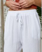 Pantalon 100% Lin Louise blanc